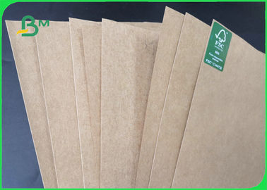 250 - 450gm Natural Brown Craft Liner Board Paper Untuk Takeaway 70 * 100cm