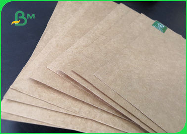 250 - 450gm Natural Brown Craft Liner Board Paper Untuk Takeaway 70 * 100cm