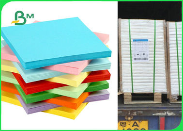 Kertas cetak ofset berwarna biru / hijau untuk catatan stik 80gsm 120gsm
