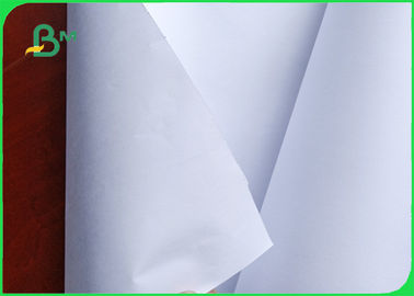 Panjang 50 / 100m 100% Pulp Kayu Lempar Kerutan Plotter Paper Untuk Menggambar