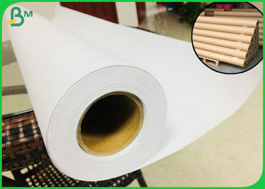 Large Format Putih 36 × 150 CAD Plotter Paper Untuk Canon Plotter Printer