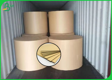 160GSM Kualitas Baik Brown Warna Kraft Liner Board Untuk Membuat Kotak Penyimpanan