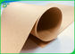 80g FDA bersertifikat Brown Kraft Paper Roll untuk membuat kantong kertas