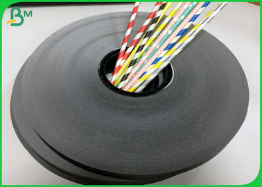 60G 15mm Solid Black Slit Paper Roll Dengan Sertifikasi FDA Disetujui