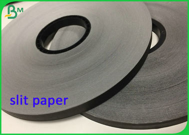 60G 15mm Solid Black Slit Paper Roll Dengan Sertifikasi FDA Disetujui