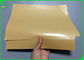 45gr 47gr Brown Kraft Food Packaging Paper Roll Dengan Lapisan PE 1 Sisi