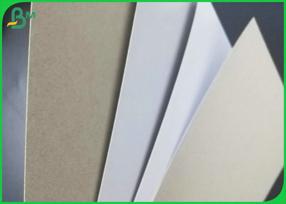 Grey Kembali Coated Duplex Paperboard Kertas Cetak Daur Ulang Untuk Paket