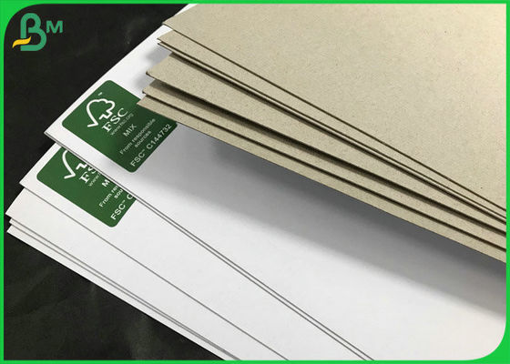 Daur Ulang Pulp White Surface Brown back board 230g 300g Kertas Kemasan Dupleks