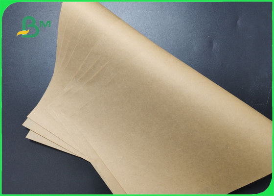 Wood Pulp 40gsm Food Grade Brown Kraft Paper Untuk Kemasan Tidak beracun