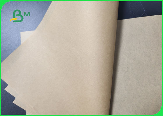 Wood Pulp 40gsm Food Grade Brown Kraft Paper Untuk Kemasan Tidak beracun