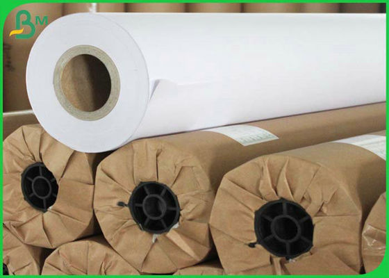 Kertas Obligasi 20lb Putih 2 &quot;Kertas Plotter CAD Inti Untuk Toko Layanan Fotokopi