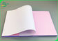 48g Pink Blue White Continuous Carbonless Copy Paper Roll Untuk Mencetak Tagihan