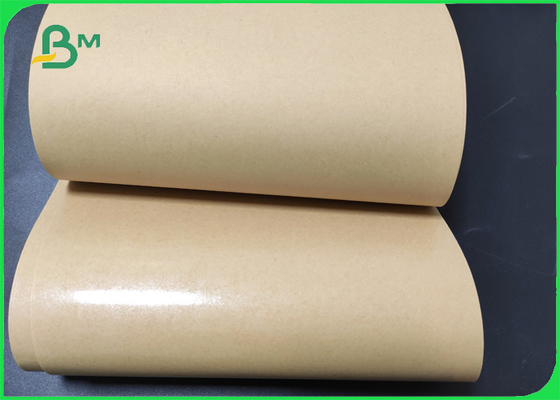 60gsm 80gsm PE Dilapisi Kraft Brown 780mm Tas Kemasan Roti Kertas