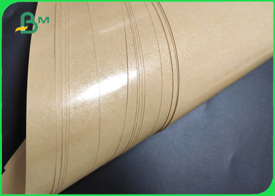 60gsm 80gsm PE Dilapisi Kraft Brown 780mm Tas Kemasan Roti Kertas