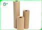 50gr 60gr Kraft Paper Roll Untuk Kerajinan Seni 60 cm x 200 m Tahan Peregangan