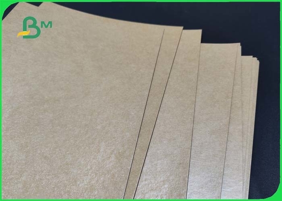 270gsm + 15g PE Coated Brown Kraft Paper Untuk Baki Makanan Tahan Air 950mm