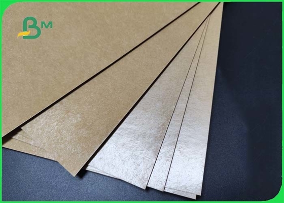270gsm + 15g PE Coated Brown Kraft Paper Untuk Baki Makanan Tahan Air 950mm