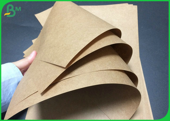 1100mm 80gsm bahan persetujuan FDA AS Brown Kraft Paper Jumbol Roll Untuk Pembungkus Makanan