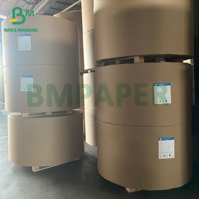 Daur ulang 80gm Kekuatan yang sangat baik Virgin Kraft Liner Bag Paper