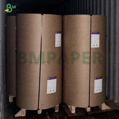100% Virgin Wood Pulp 75gsm 80gsm 85gsm Brown Kraft Liner Paper Untuk Membuat Kantong Kertas