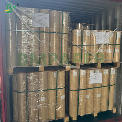 Tidak dilapisi 66gsm Merah Pink Kraft Meat Wrapping Paper Untuk Rokok BBQ 18x175 '